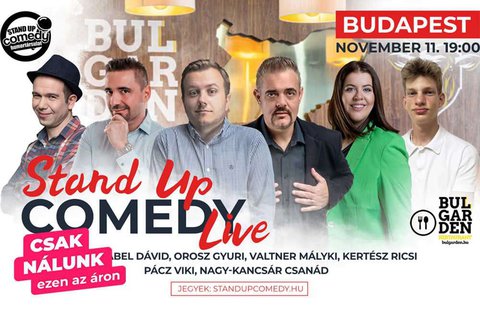 Belépőjegy a Stand up Comedy live estre 6.900 Ft helyett 5.500 Ft-ért ...